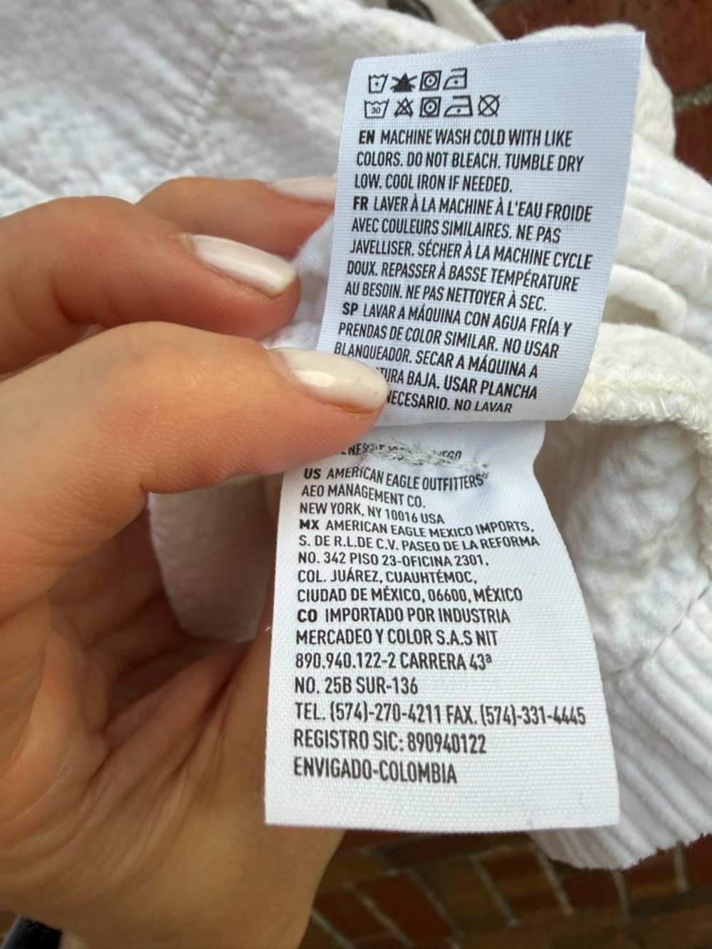 American Eagle White Corduroy Shacket Jacket Women’s XL Oversized Button Front - Picture 4 of 10